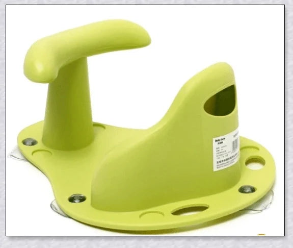 Baby Bath Seat with cute exterior design, featuring anti-slip suction cups and supportive back and leg rest for a comfortable bathing experience