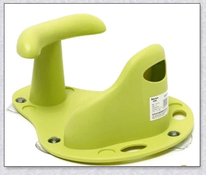 Baby Bath Seat with cute exterior design, featuring anti-slip suction cups and supportive back and leg rest for a comfortable bathing experience