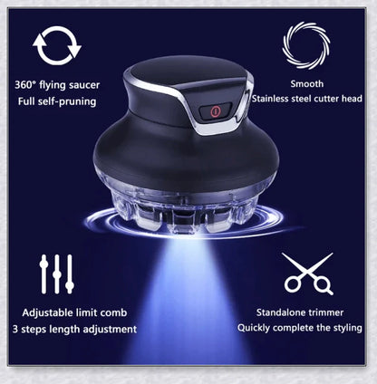 Hair Cutting Machine Clippers for Men - a versatile, salon-quality hair cutting kit with ultra-sharp stainless steel blades, locking comb guides, and 4 customizable cutting lengths.