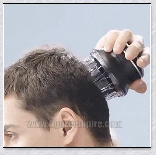 Hair Cutting Machine Clippers for Men - a versatile, salon-quality hair cutting kit with ultra-sharp stainless steel blades, locking comb guides, and 4 customizable cutting lengths.