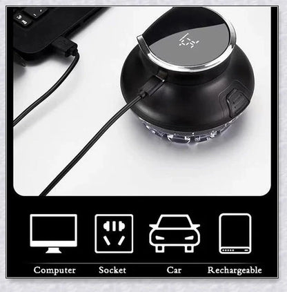 Hair Cutting Machine Clippers for Men - a versatile, salon-quality hair cutting kit with ultra-sharp stainless steel blades, locking comb guides, and 4 customizable cutting lengths.