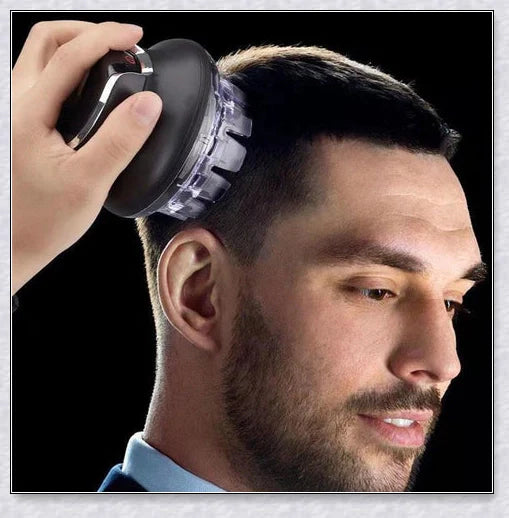 Hair Cutting Machine Clippers for Men - a versatile, salon-quality hair cutting kit with ultra-sharp stainless steel blades, locking comb guides, and 4 customizable cutting lengths.