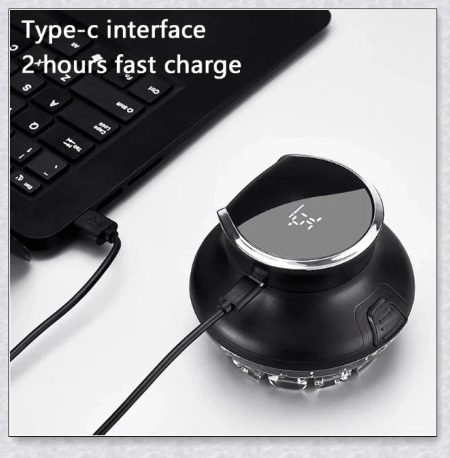 Hair Cutting Machine Clippers for Men - a versatile, salon-quality hair cutting kit with ultra-sharp stainless steel blades, locking comb guides, and 4 customizable cutting lengths.