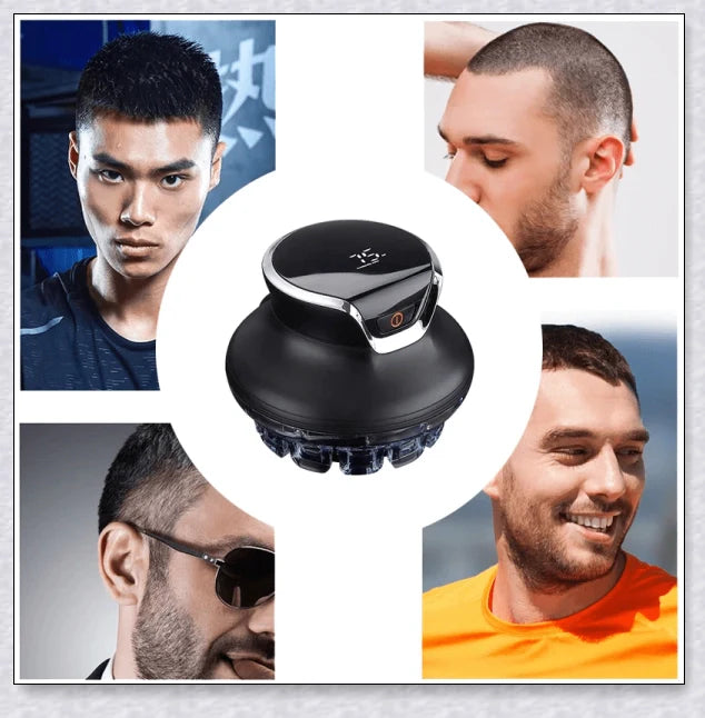 Hair Cutting Machine Clippers for Men - a versatile, salon-quality hair cutting kit with ultra-sharp stainless steel blades, locking comb guides, and 4 customizable cutting lengths.