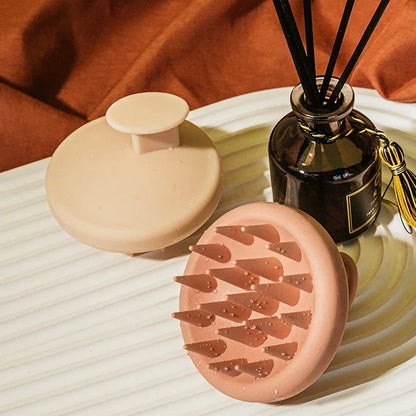 Full Silicone Shampoo Brush with Soft Bristles for Gentle Scalp Massage and Effective Hair Cleaning