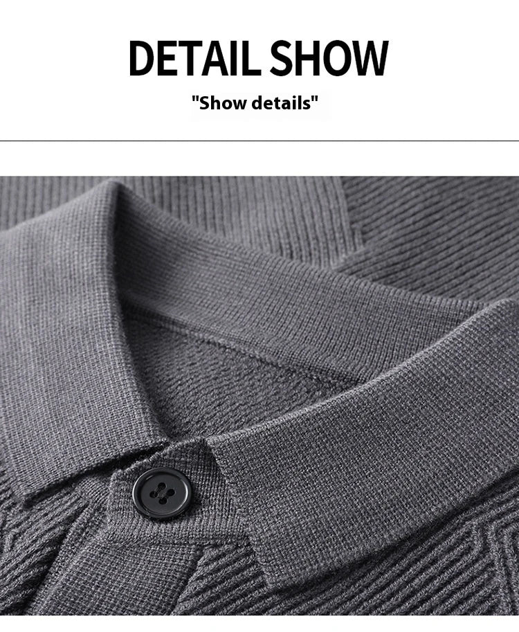 A sophisticated men's knitting sweater cardigan in a variety of stylish color options