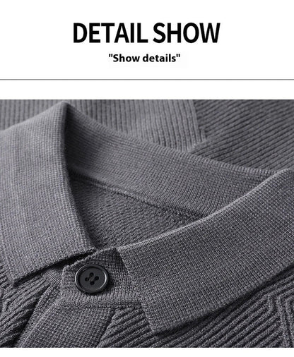 A sophisticated men's knitting sweater cardigan in a variety of stylish color options