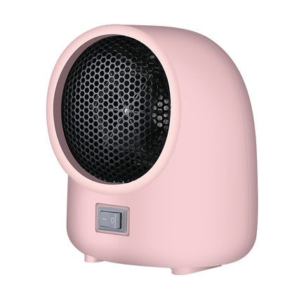 Mini home heater with 400W power output and 220V voltage rating for efficient room warming, featuring compact 180×140×100mm dimensions and in brown, pink, or white colour options