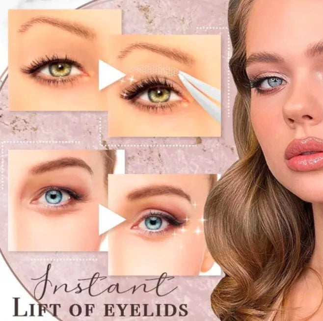 No glue eyelid sticker product in three sizes L, M, S made from non-woven fabric