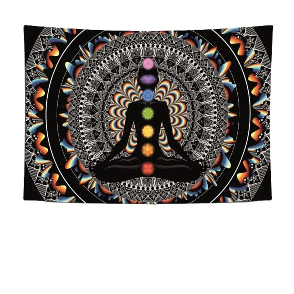 Digital printing wall tapestry in brushed finish showing colour option SM-XY327 at 150x130cm dimensions