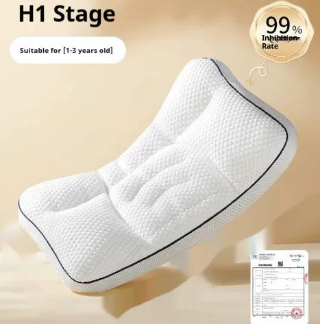 Dual-sided children's neck pillow for ages 1-3-6 in modern simplicity style.