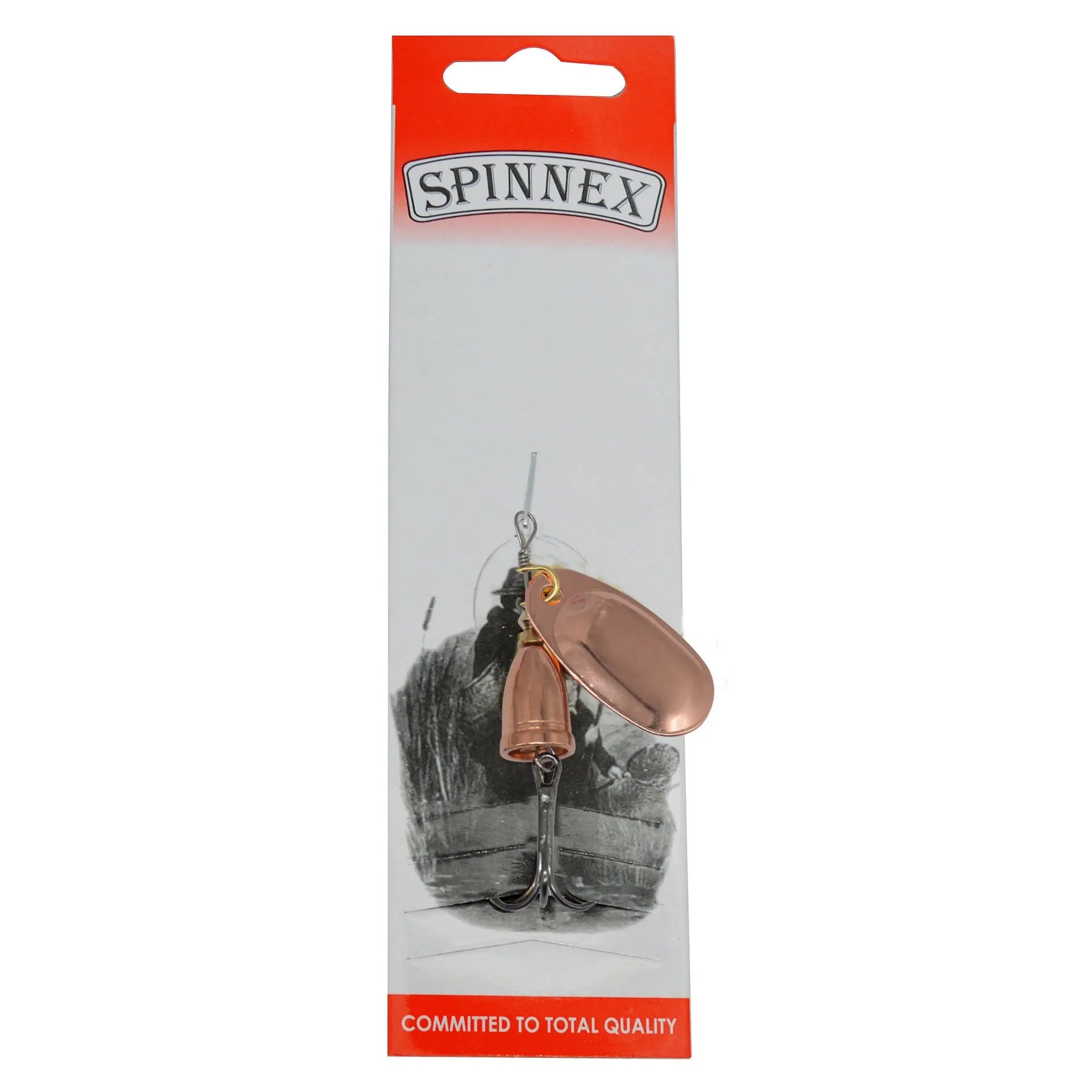 R Composite Rotating Sequins Copper Bell Fishing Lure in multiple metallic colours showing 3# size and construction details