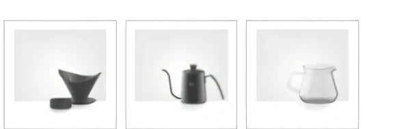 Stainless steel coffee maker set with thin mouth pot and matching cups in pure colour finish