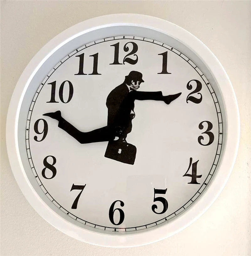 Silent European Wall Clock in black and white options for noise-free timekeeping