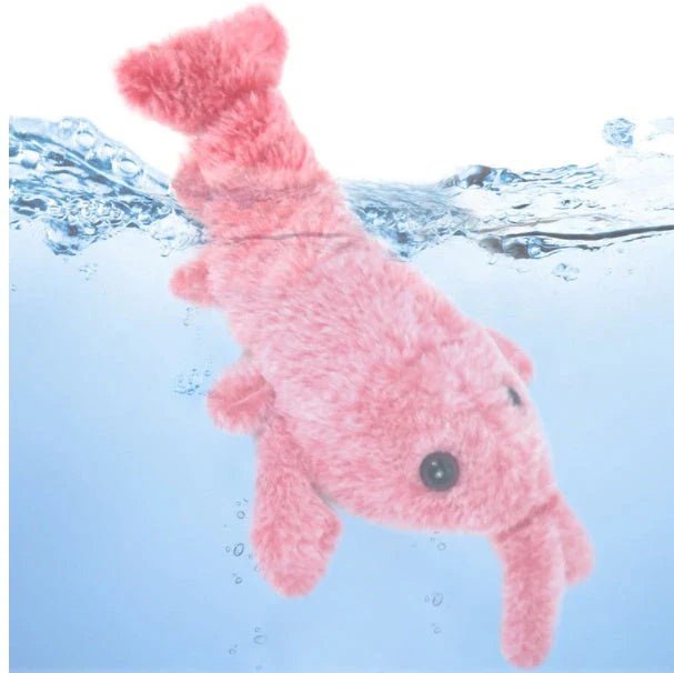Vibrant Leaping Lobster USB-Powered Pet Toy with Swinging Tail and Automatic Movement