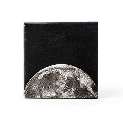Black moon phase and calendar planet sticker set containing 45 pieces in box packaging