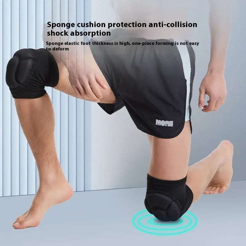 Black or blue knee pads with thickening sponge for volleyball, dance, hiking, and camping protection