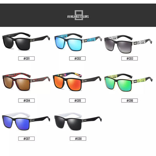 Frame Outdoor UV400 Polarized Sports Sunglasses in orange, designed for square face shapes