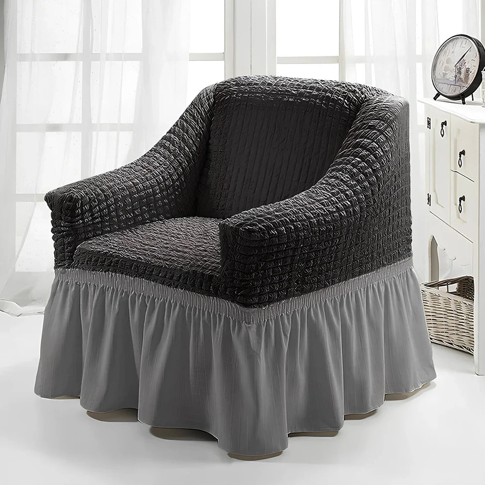 Branbird American single sofa cover with skirt design on 90-140cm furniture