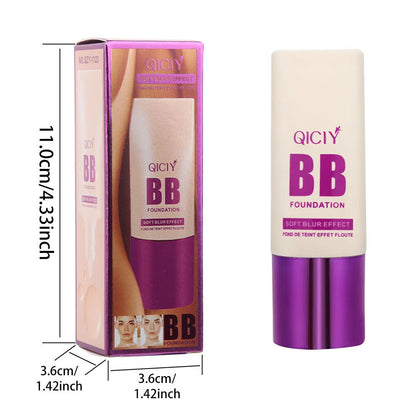 Feeding bottle style BB cream with brightening foundation and concealer effect in 10 colour shades