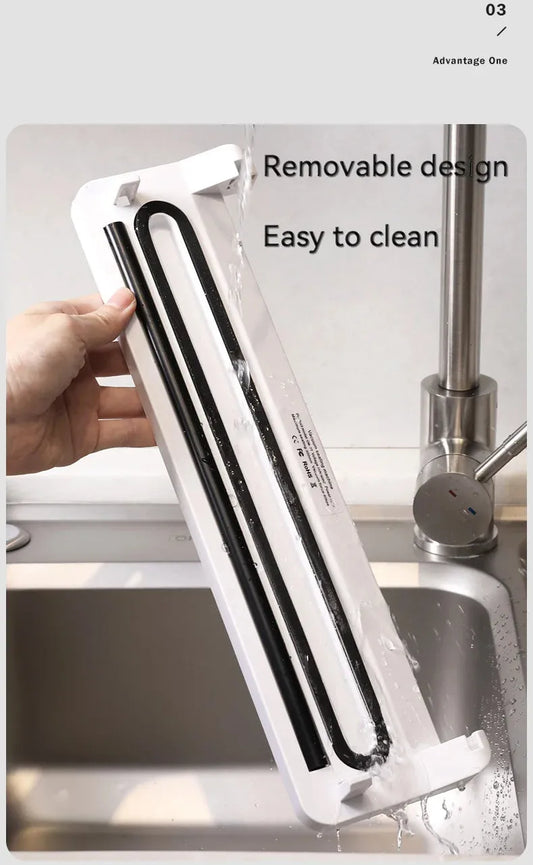 Black automatic vacuum sealer machine with compact design for household food preservation