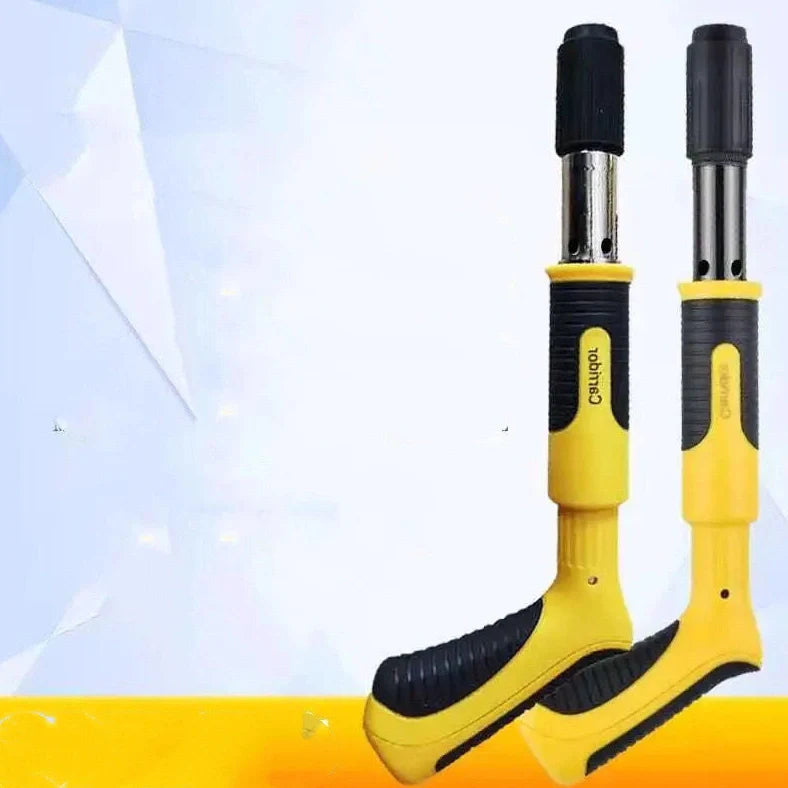 Yellow mini silencer gun nailer with non-slip rubber handle for concrete walls and iron sheets