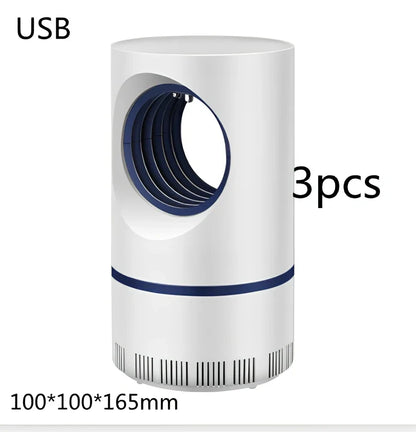 White mosquito killer with UV light, 12cm by 21.5cm, for indoor pest control