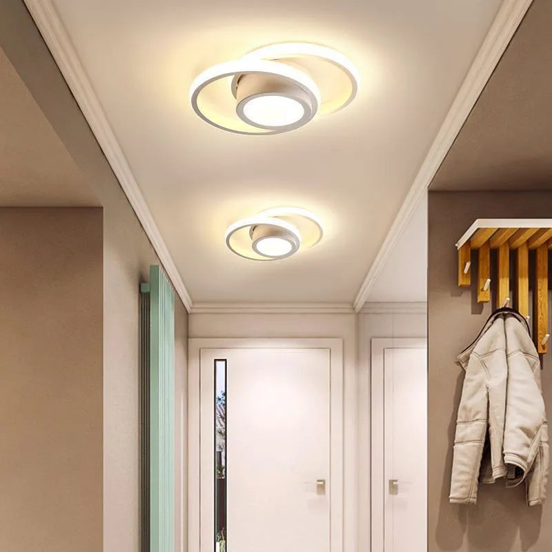 Modern silicone LED corridor light in butterfly and geometric shapes for entrance halls