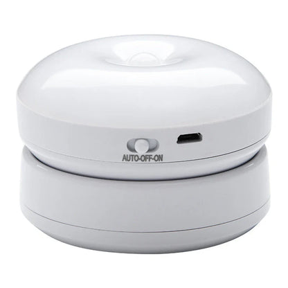 Motion-activated light with rotating design for customizable illumination in corridors, garages, and wardrobes