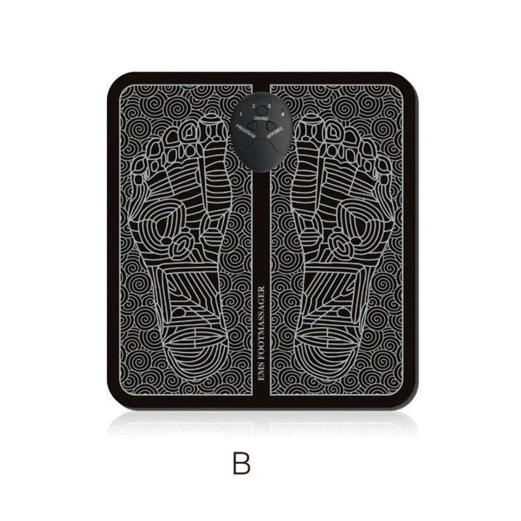 EMS Foot Massager Mat with adjustable modes and USB charging for foot relief