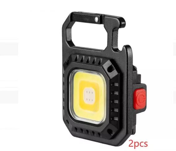 Multifunctional mini keychain light with 30W power and tools