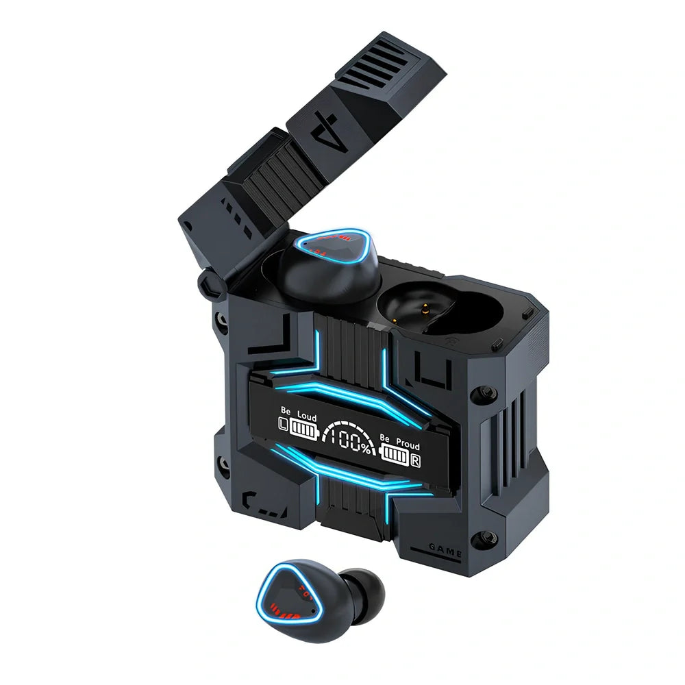 Wireless Bluetooth gaming headset with 120-hour battery and CVC8.0 noise cancellation in grey or silver