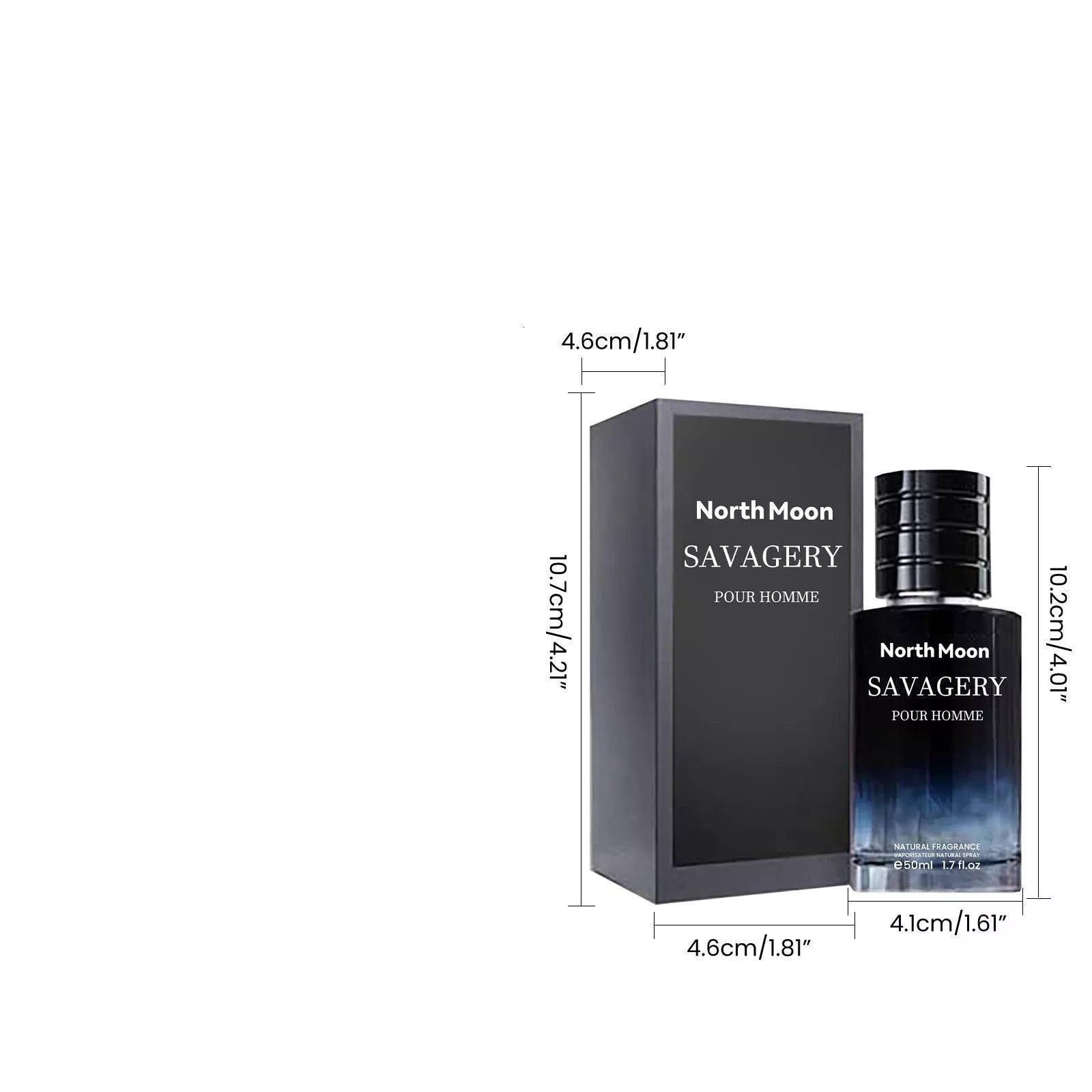 Men's niche perfume with bergamot and patchouli extracts, 50ml