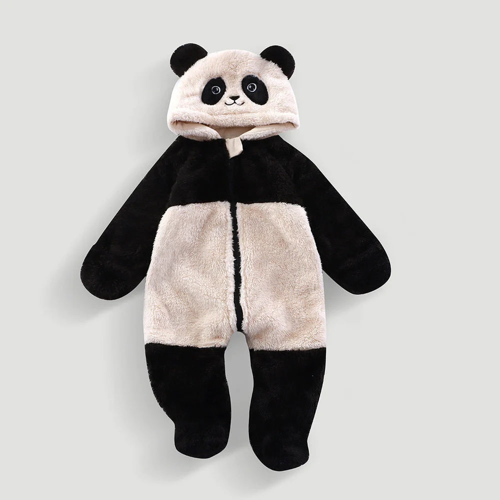 Children's thermal jumpsuit pyjamas in dark khaki colour with height options from 59cm to 80cm