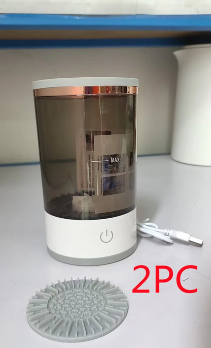 Automatic Electric Makeup Brush Cleaner with USB Charging - Powerful and Gentle Spin Cycle Removes Deep-Seated Makeup, Oil, and Impurities from Brushes of All Shapes and Sizes