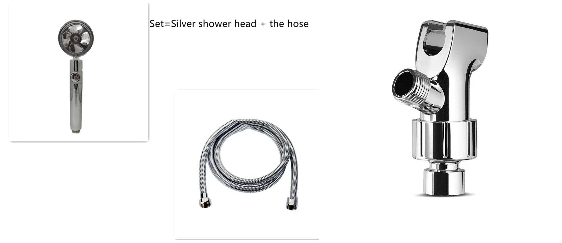 High-performance water-saving shower head with 360-degree rotation and fan feature, offering a luxurious shower experience