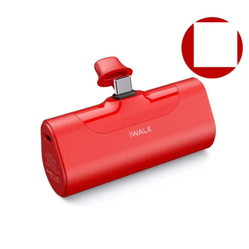 Mini ultra-thin power bank 4500mAh, 77x47x26mm, 92g, in white black pink green or red