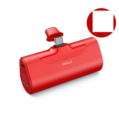Mini ultra-thin power bank 4500mAh, 77x47x26mm, 92g, in white black pink green or red