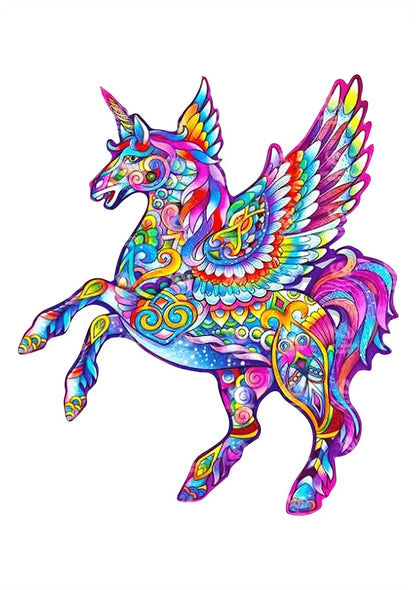 Colorful animal-shaped wooden jigsaw puzzles for kids, educational and fun