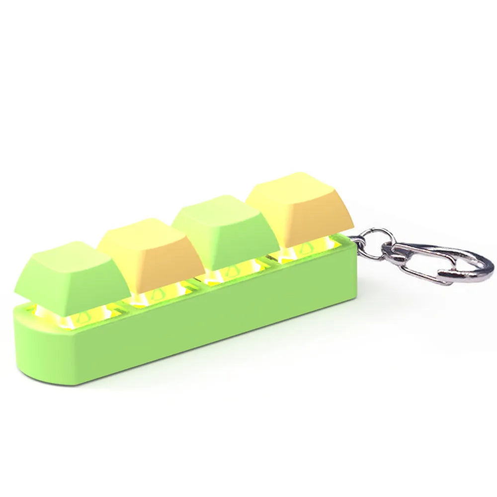 Four-key mechanical keyboard switch tester with transparent bottom shell and ABS plastic construction