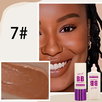Feeding bottle style BB cream with brightening foundation and concealer effect in 10 colour shades