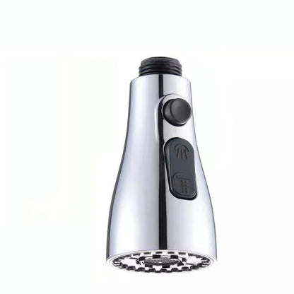 Universal pressurised kitchen faucet sprayer with 360-degree rotating head in matte black finish