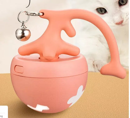 Smart Interactive Cat Toy Ball in vibrant colors with detachable tail