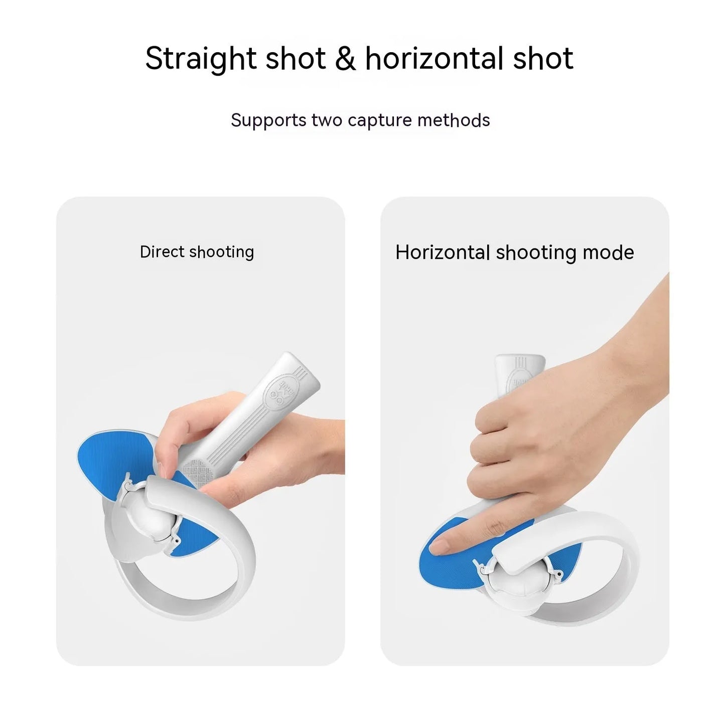 Red and blue plastic silicone handle grip accessory for PICO 4 VR controller