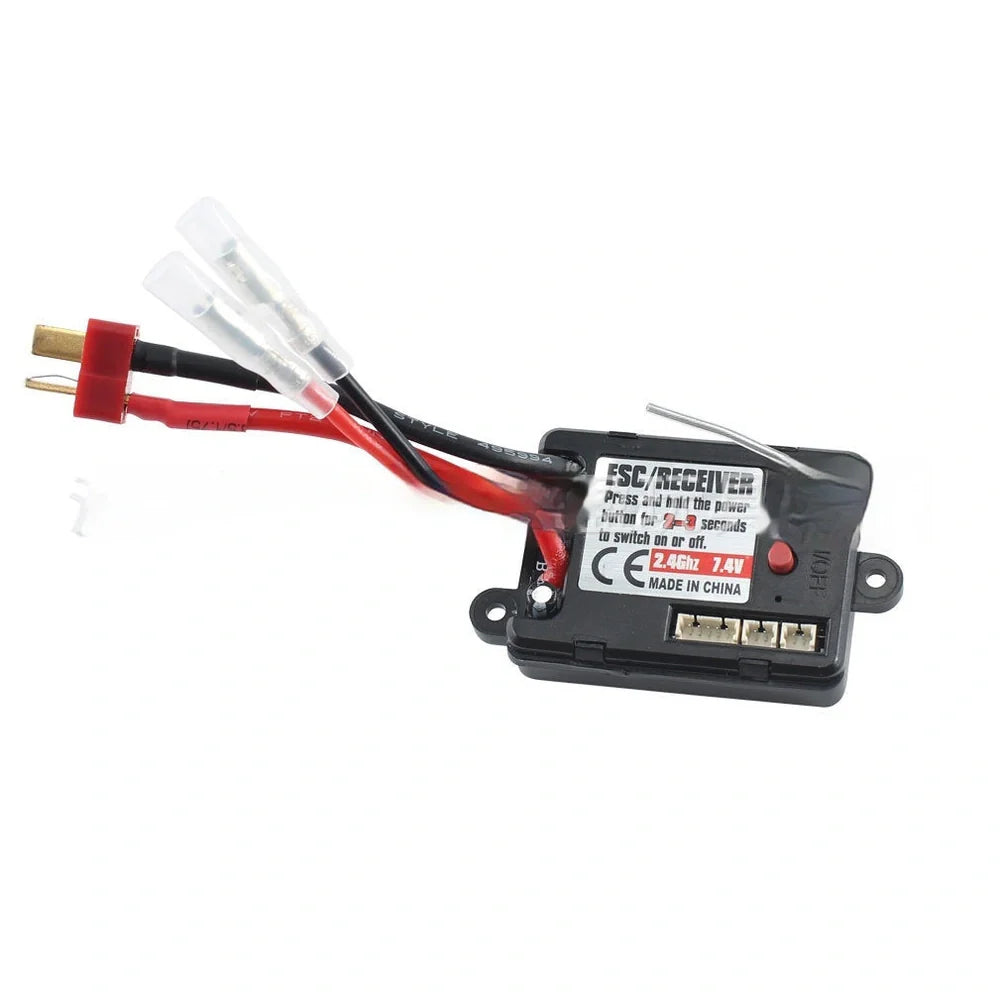 Black remote control car electrical adjustment accessories for Super Chiyu 16101 series in bagged packaging