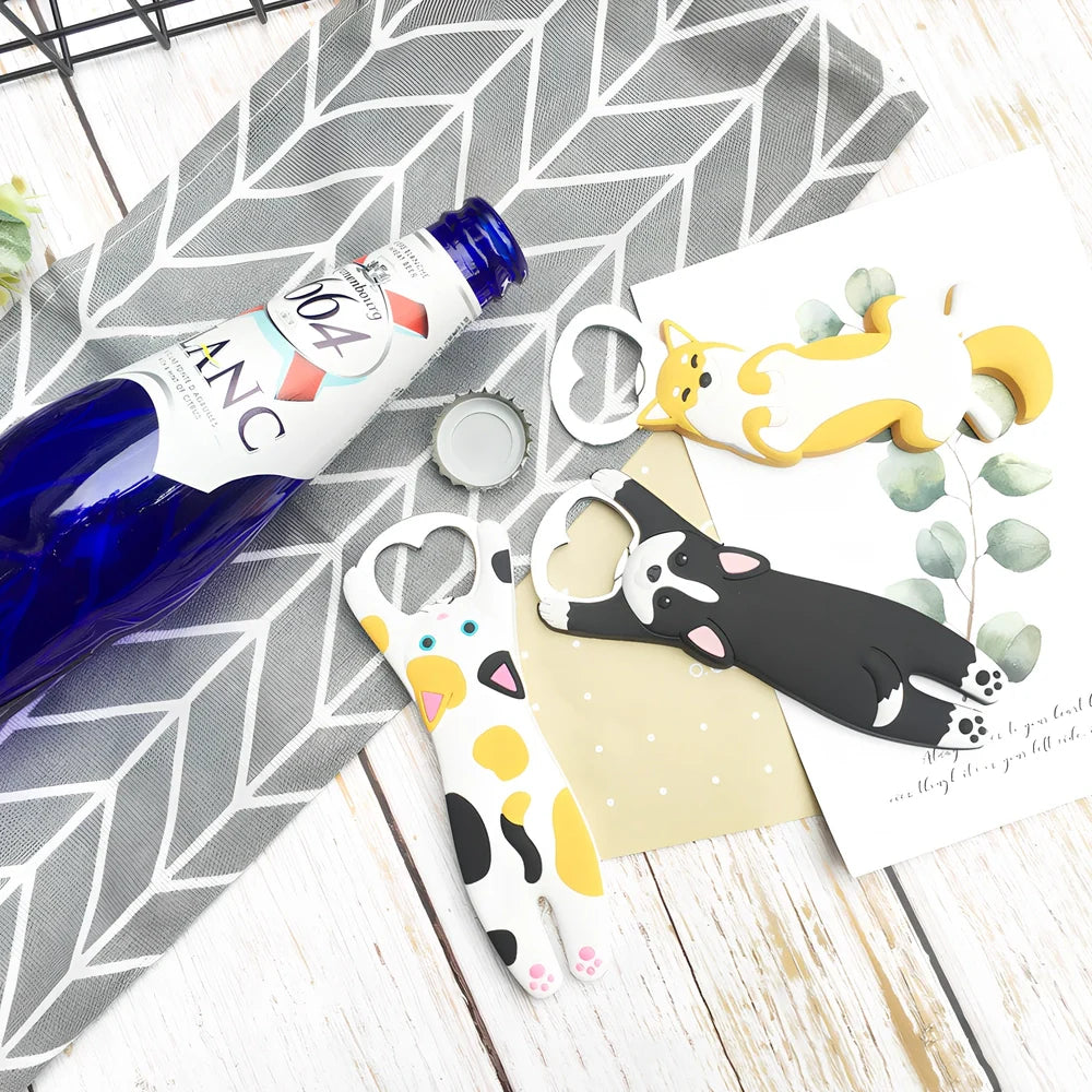 Animal-shaped bottle opener with alloy construction measuring 135mm long by 50mm wide