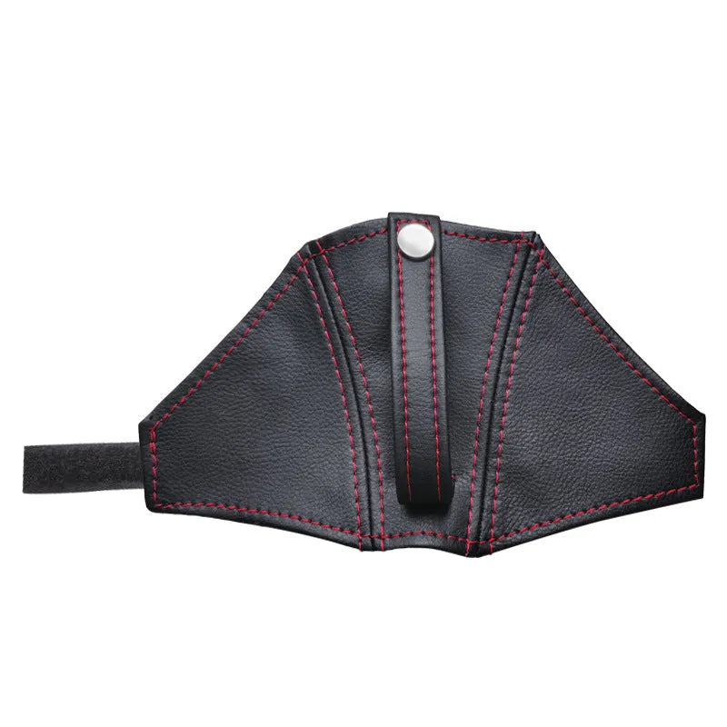 Racing seat belt leather shoulder strap cover with limit buckle for RECARO Bride seats