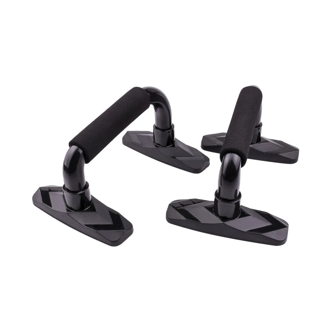 I-shaped push up bar with PP sponge grip in black, blue, grey, or red colours for arm and chest exercises