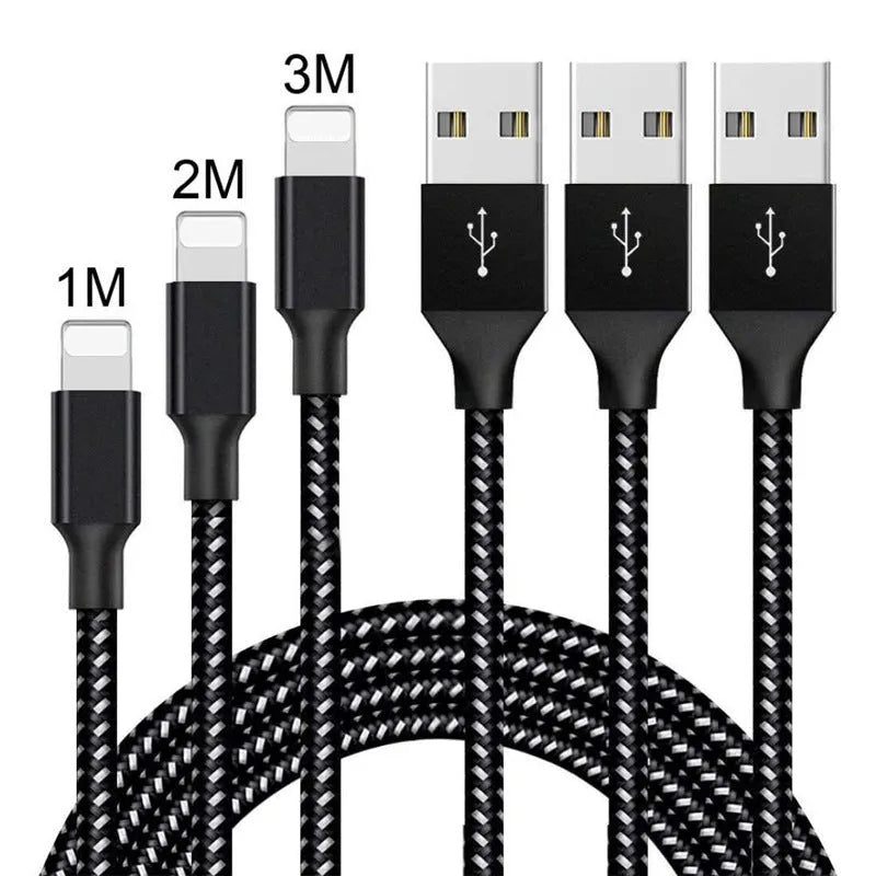 Braided data cable with Micro USB connector for Android phones, showing black and white colour option and length choices.