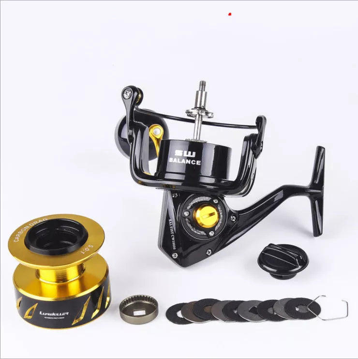 Metal Boat Fishing Wheel Spinning Trolling with high-speed ratio for efficient fishing